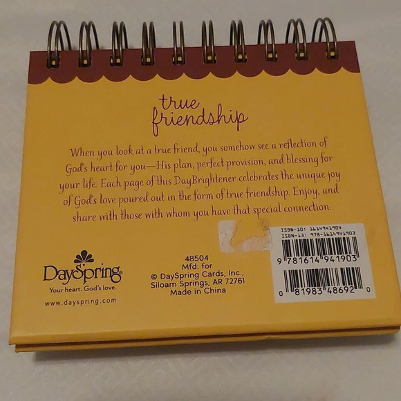 Dayspring True friendship 365 day Perpetual calendar new - Picture 3 of 5